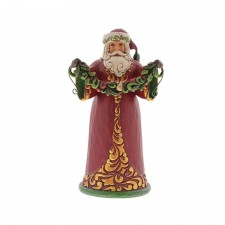 Evergreen Cheer Red and Green Santa Decoration
