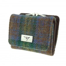Harris Tweed Unst Small Purse in Skye Tartan