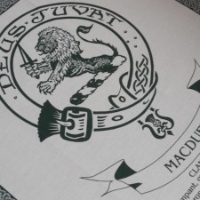 MacDuff Clan Crest Tea Towel