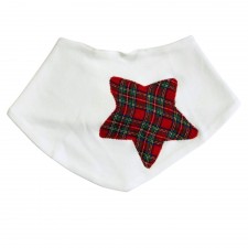 Cabbie Kids Star Bandana Bib in Royal Stewart Tartan