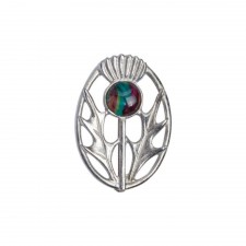Heathergems Modern Thistle Brooch