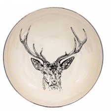 The Just Slate Company Stag Prince Enamelled Bowl