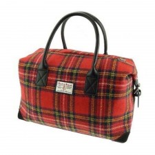 Harris Tweed 'Esk' Overnight Bag in Royal Stewart