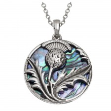 Tide Jewellery Paua Shell Thistle Necklace
