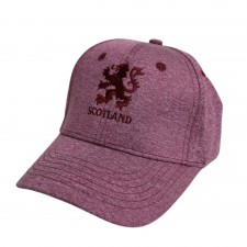Scotland Lion Rampant Poly Sport Cap In Maroon