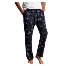 Joules Men's Dozer Printed Lounge Bottoms in Navy