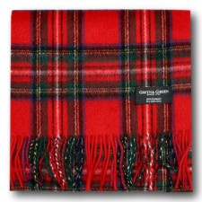 Gretna Green Royal Stewart Tartan Cashmere Scarf