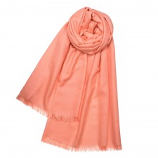 Lochcarron Aubrey Ballet Peach Melange Luxury Cashmere Stole