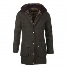 Barbour Ladies Bower Wax Jacket in Olive UK 8