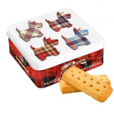 Campbells Tartan Scottie Dog Shortbread Tin 90g