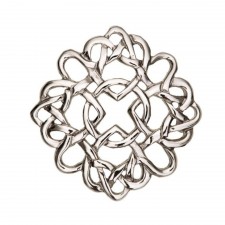 Art Pewter Four Mary's Brooch