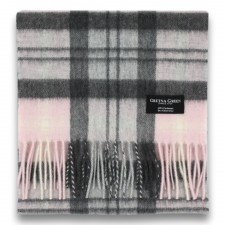 Gretna Green Cashmere Scarf in Baird Pink Tartan