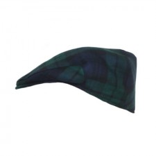 Mens Black Watch Tartan Flat Cap