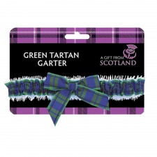 Green Tartan Ladies Garter