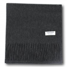 Lona Scott 100% Cashmere Scarf in Charcoal