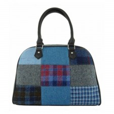 Harris Tweed 'Nairn' Patchwork Bag In Blue Patch