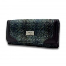 Harris Tweed 'Bute' Purse In Moss Green