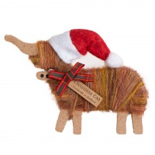Hairy Coo Christmas Standing Coo