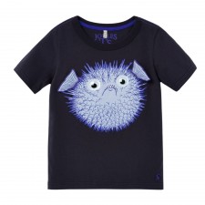 Joules Boys Archie Navy Puffer Fish T-Shirt