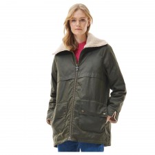 Barbour Ladies Pine Wax Jacket in Olive