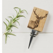 Scottish Made Monarch Stag Oak Bottle Stopper