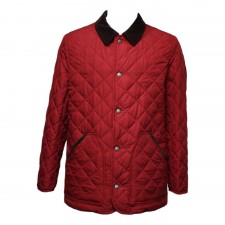 Daks Mens Newtin Quilted Jacket in Red