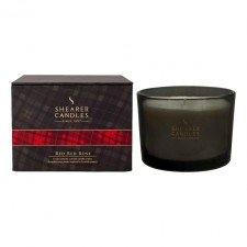 Shearer Candles Robert Burns Chalice Candle in Red Red Rose