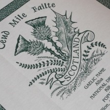 Scotland Thistle Cloot Tea Towel