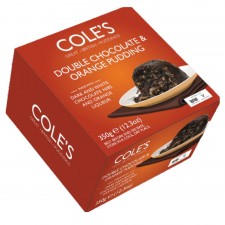 Coles Double Chocolate & Orange Pudding 350g