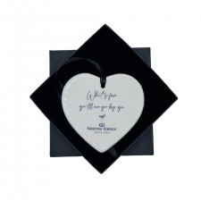 Gretna Green Whits Fur Ye'll No Go By Ye Hanging Stone Heart Decoration