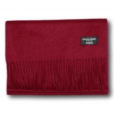 Gretna Green Wide Cashmere Scarf in Wine