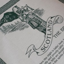 Scotland Piper Cloot Tea Towel