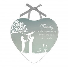 Reflections Of The Heart Family Plaque