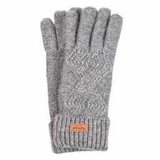 Barbour Ladies Charcoal Montrose Knitted Gloves