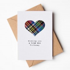 Hiya Pal Wishing You A Braw Wee Birthday Card Single