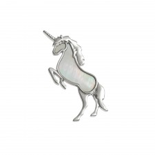 Tide Jewellery White Unicorn Brooch