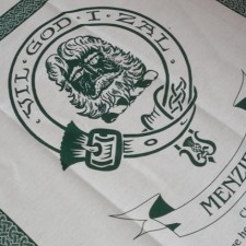 Menzies Clan Crest Tea Towel
