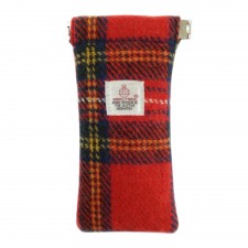 Harris Tweed Glasses Case In Royal Stewart