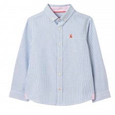 Joules Boys Oxford Stripe Shirt in Blue Stripe