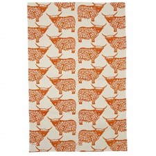 Glen Appin Highland Cow Repeat Tea Towel 100% Cotton