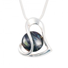 Heathergems Abstract Heart Pendant Necklace