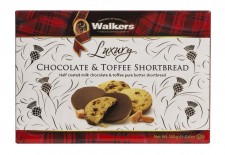 Walkers Luxury Chocolate and Toffee Shortbread Biscuits 160g
