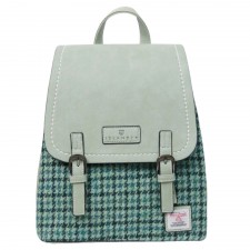 Islander Jura Backpack with Harris Tweed in Green Dogtooth
