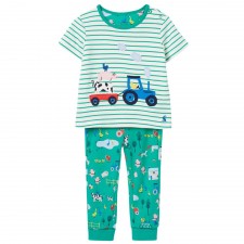 Joules Baby Byron Farm Green Cotton Artwork Set