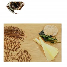 Scottish Made Oak Contemporary Thistle Chopping Board