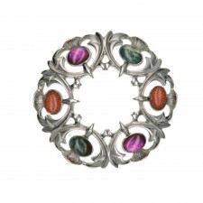 Art Pewter Scottish Thistle Brooch