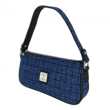 Harris Tweed Duchray Bag in Blue Basket Weave