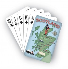 Map of Scotland Playing Cards