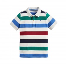 Joules Boys FILBERT Polo Shirt in Cream Multi Stripe - 3 Years
