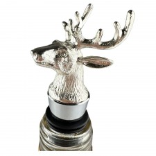 The Just Slate Company Stainless Steel Stag Bottle Stopper